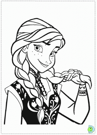 Frozen Movie Characters Coloring Pages
