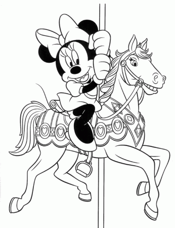 Animals Wonderful Carousel Coloring Pages 900 X 1171 97 Kb Gif 