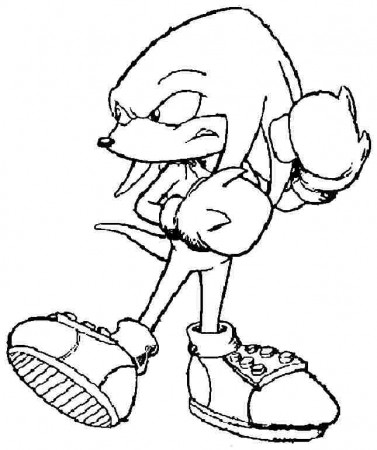 sonic and sonic cartoon Colouring Pages