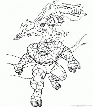 Fantastic Four | Free Printable Coloring Pages – Coloringpagesfun 