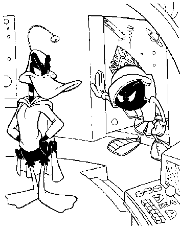 Duck Dodgers Colouring Pages (page 2)