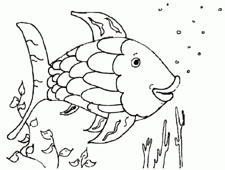 Rainbow-fish-coloring-11 | Free Coloring Page Site