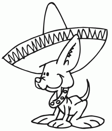 Donald is Mexican Coloring Page | Kids Coloring Page
