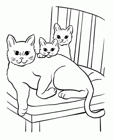 Free Printable Cat Coloring Pages For Kids