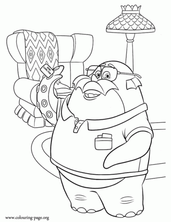 Monsters University Coloring Page Art Images & Pictures - Becuo