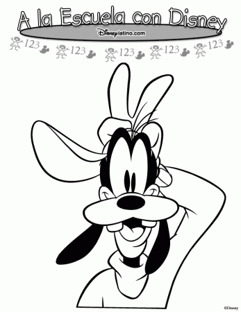 Coloring Page: mickey mouse, minnie mouse,goofy, pluto, donald, daisy