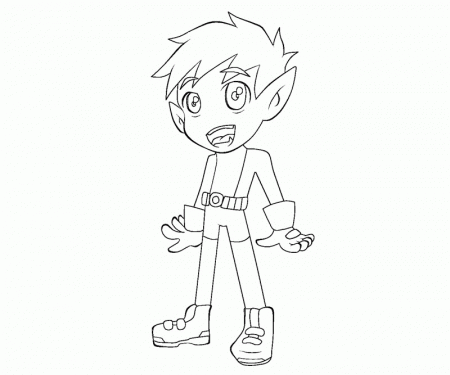 9 Beast Boy Coloring Page