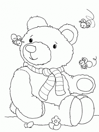 Picnic Coloring Pages teddy bear picnic coloring pages – Kids 