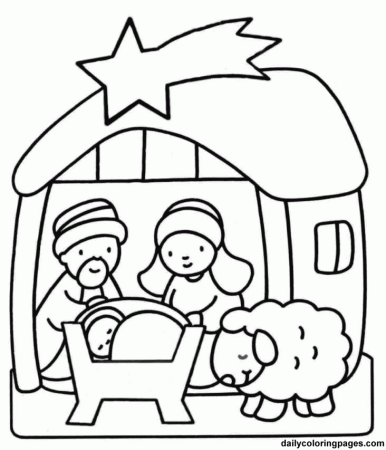 Nativity Coloring Pages For Kids | Coloring Pages