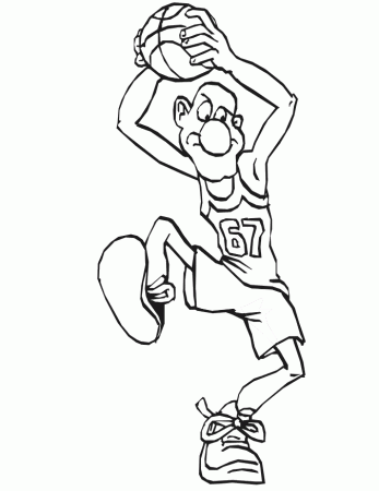 Basketball Pictures Coloring Pages