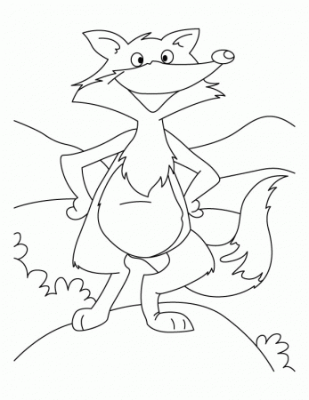 Long tail fox coloring pages | Download Free Long tail fox 