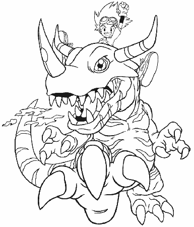 Garudamon From Digimon Coloring Pages
