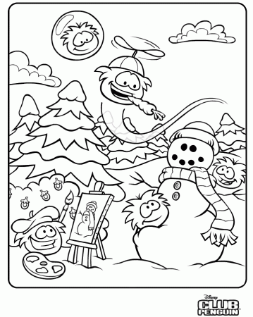 Puffle Coloring Pages club penguin puffle coloring pages – Kids 