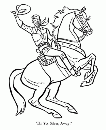 The Lone Ranger and Tonto Coloring Page sheets - The Lone Ranger 