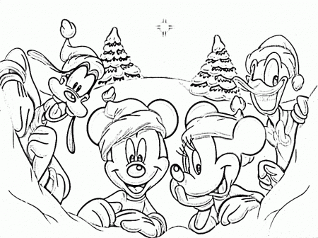 Disney-coloring-pages-for-christmas Disney Christmas Coloring 