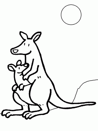 Pix For > Kangaroo Coloring Pages For Kids