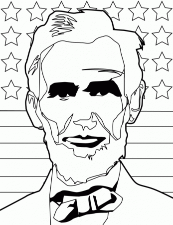 Abraham Lincoln Coloring Page Abe Lincoln Coloring Pages 252456 