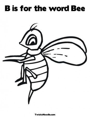 w, bees Colouring Pages