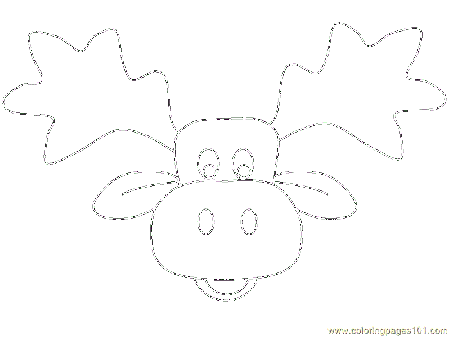Moose Head Coloring Page Car Pictures