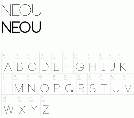 Cubist typefaces