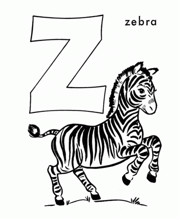 zebra letters Colouring Pages (page 2)