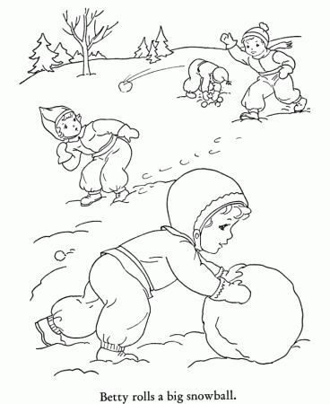 Printable Winter Coloring Pages Free For Kids