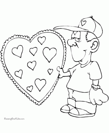 Valentine hearts coloring book pages - 020