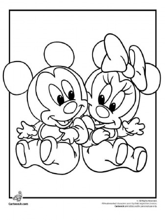 Baby Disney coloring pages. Free PrintableBaby Disney coloring pages.