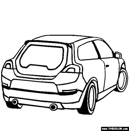 Volvo C30 Coloring Page | Free Volvo C30 Online Coloring | Honda insight,  Chevrolet volt, Cars coloring pages