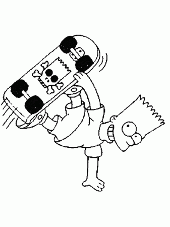 Bart Simpson Coloring Pages - GetColoringPages.com