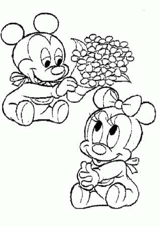 Minnie Mouse Coloring Pages Print Ariel Mermaid Disney Princess ...