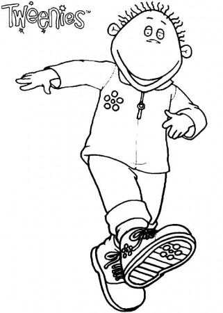 Milo Tweenies Walking Kicking Coloring Pages | Best Place to Color