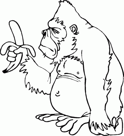 Kids-n-fun.com | 7 coloring pages of Bokito the Gorilla