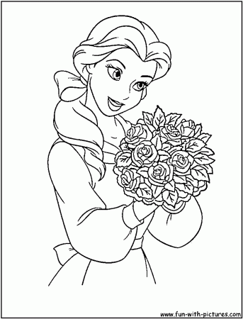 belle coloring page - High Quality Coloring Pages