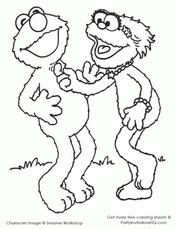 10 Super Fun Elmo Coloring Pages