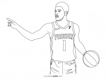 Devin Booker coloring page