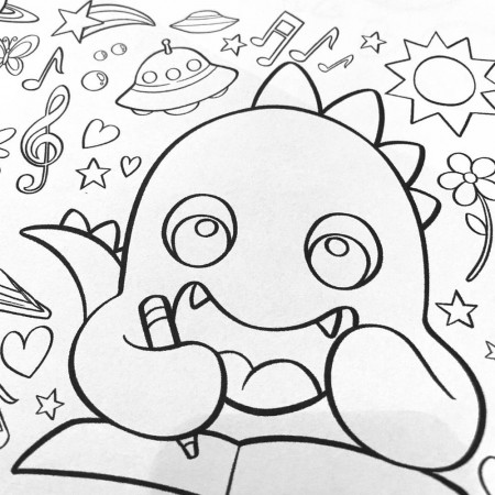 Cute Monster Coloring Pages — Custom Coloring Books | Curious Custom | Made  in the USA