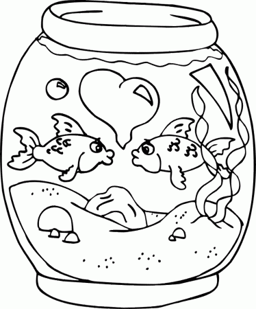 Fish Tank Coloring Pages Printable - Get Coloring Pages