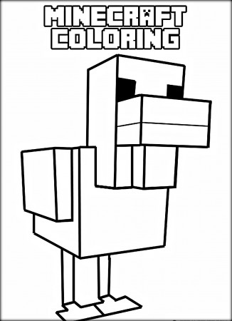 Minecraft bird coloring pages - Coloring pages