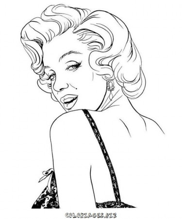 undefined | Dessin de marilyn monroe, Coloriage, Dessin trait