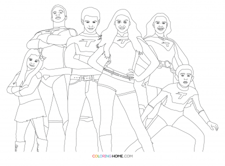 The Thundermans coloring page