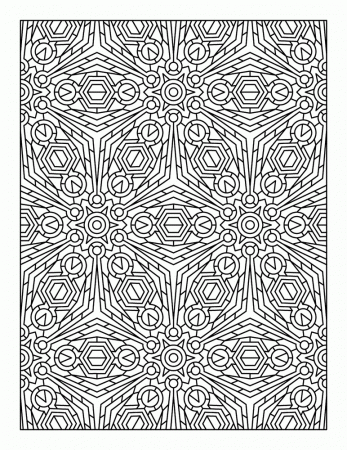 Challenging Coloring Pages For Adults Full Page - Coloring Pages ...