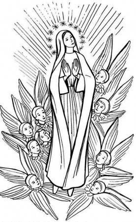 The Assumption of Mary All Saints Day Coloring Page - Free ...