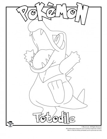 Totodile Coloring Page | Woo! Jr. Kids Activities