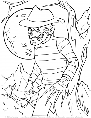 Halloween Coloring Pages - Rainbow Printables