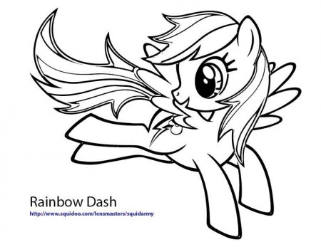 rainbow dash printable coloring pages