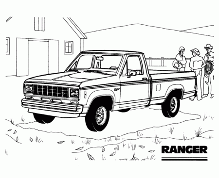 Ford trucks coloring pages download and print for free