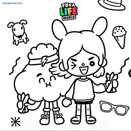 Toca Boca Life coloring pages - Printable coloring pages