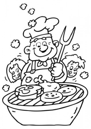 Coloring page barbeque - img 6477 ...