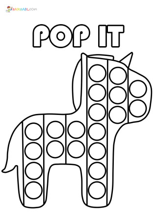 Pop It Coloring Pages | New Pictures Free Printable